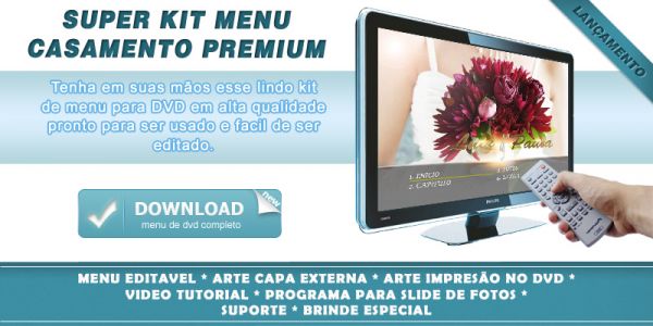 Kit Menu Casamento Premium
